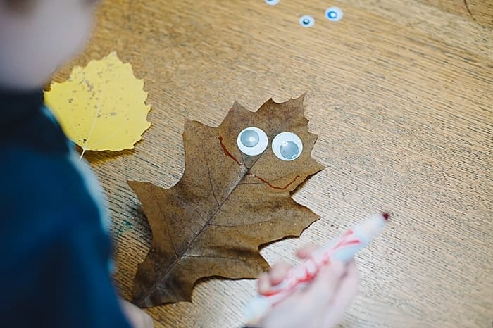 preschool leaf craft idea