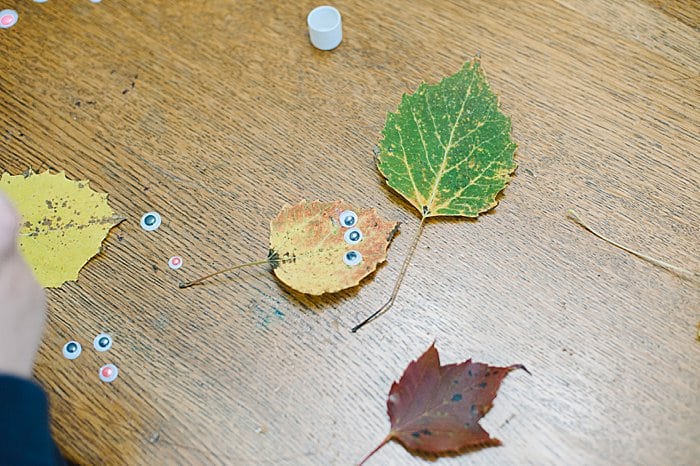 make a leaf monster craft for kids