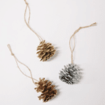 How to Make Painted DIY Pine Cone Christmas Ornaments