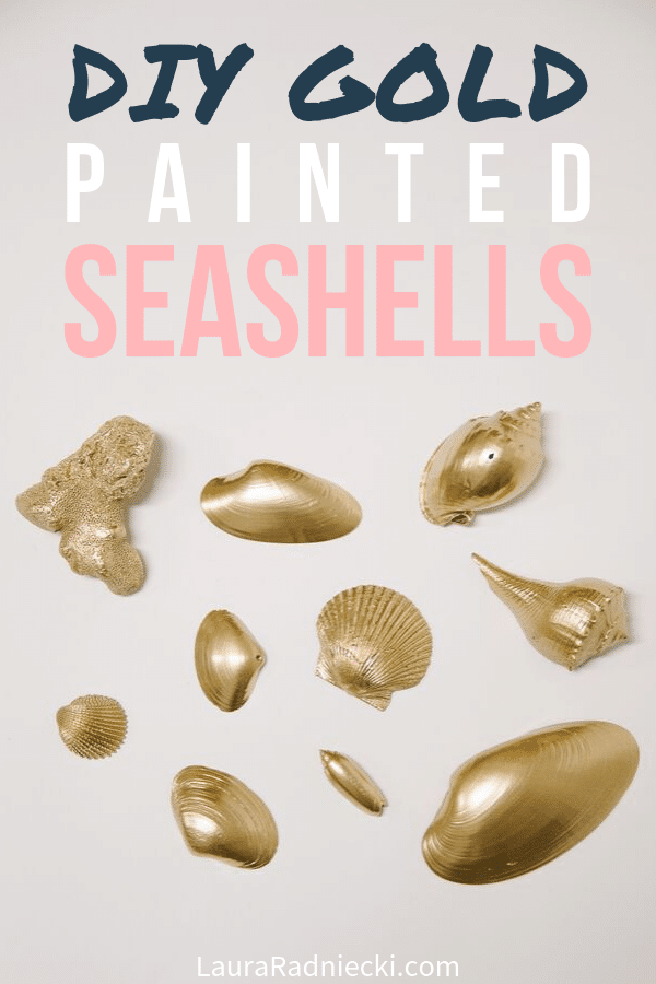 How to Spray Paint Seashells | DIY Gold Painted Seashells