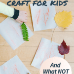 Easy Leaf Rubbing for Kids _ DIY Leaf Rubbing Craft