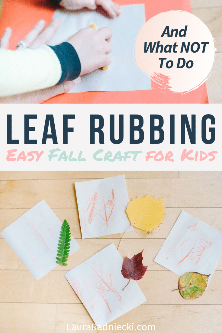 Easy Leaf Rubbing for Kids - Laura Radniecki