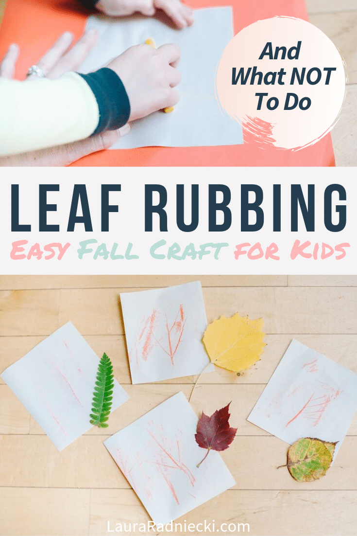 Easy Leaf Rubbing for Kids _ DIY Leaf Rubbing Craft