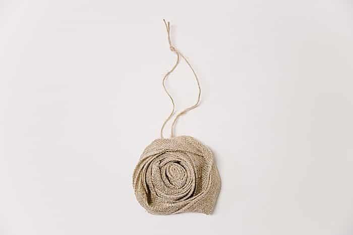 Day 3: Burlap Rosette Ornament - 30 Days of Ornaments Project