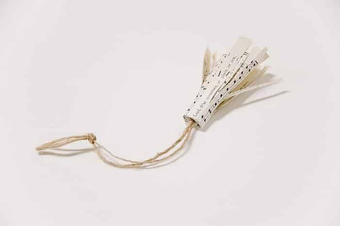 How to Make a Book Page Tassel Ornament