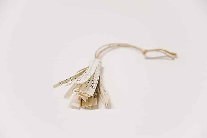 How to Make a Book Page Tassel Ornament