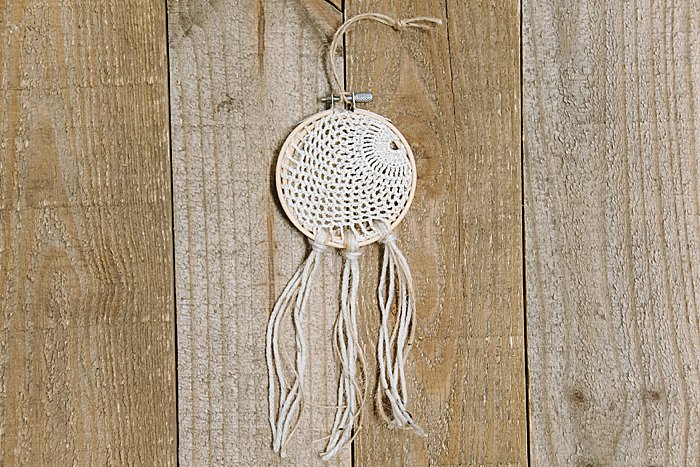 Day 15: How to Make a Doily Dreamcatcher Ornament | The 30 Days of Ornaments Project