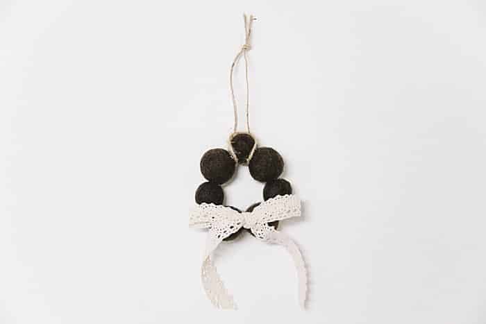 Day 16: How to Make a Felt Ball Wreath Ornament | The 30 Days of Ornaments Project