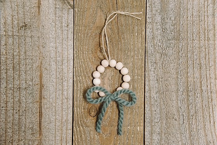 Day 18: How to Make a Wooden Bead Wreath Ornament | The 30 Days of Ornaments Project