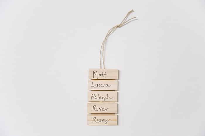 Day 19: How to Make a Family Tree Name Ornament | The 30 Days of Ornaments Project