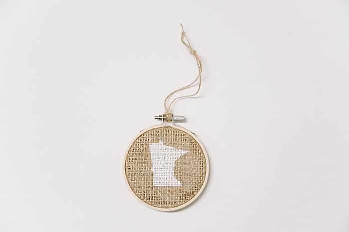 Day 26_ How to Make a MN Stencil Embroidery Hoop Ornament _ The 30 Days of Ornaments Project