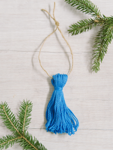 Day 1_ Mini Embroidery Floss Tassel Ornament - 30 Days of Ornaments Project