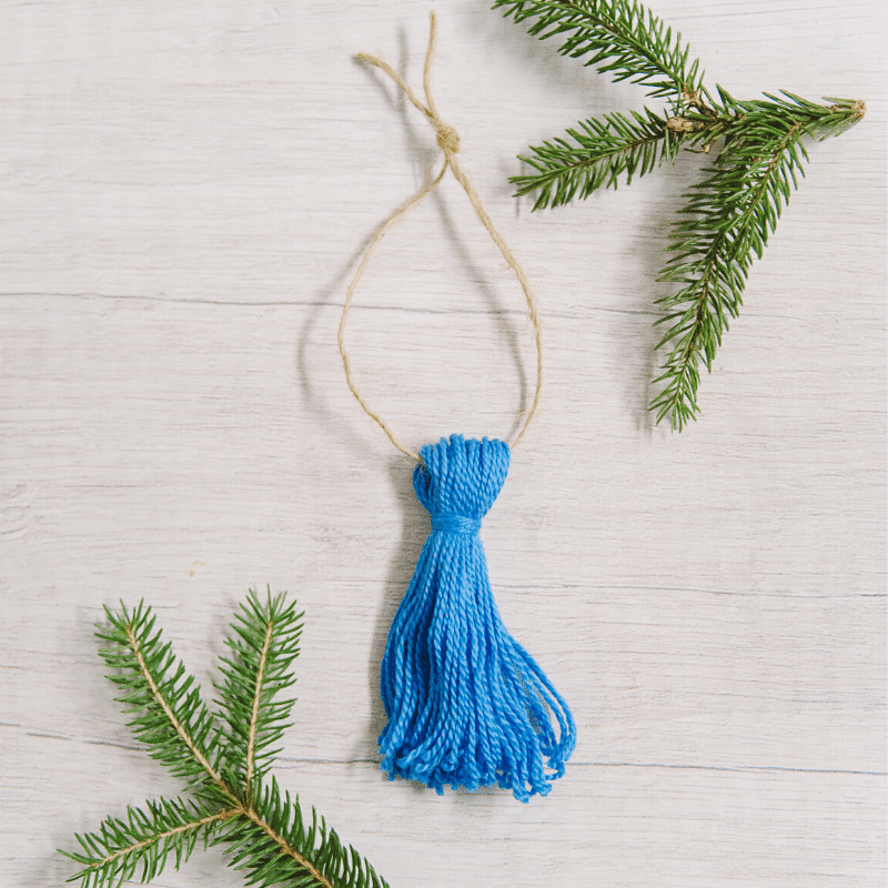 Day 1 embroidery floss tassel ornament  30 days of ornaments project Day 1 embroidery floss tassel ornament  30 days of ornaments project
