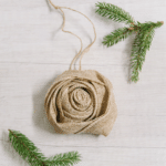Day 3: Burlap Rosette Ornament - 30 Days of Ornaments Project