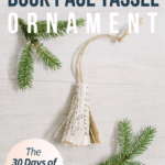 Day 4_ How to Make a Book Page Tassel Ornament - 30 Days of Ornaments Project