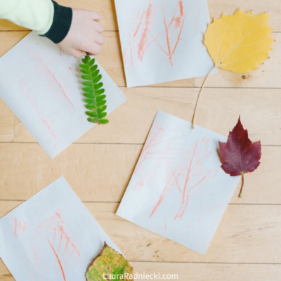 Easy Leaf Rubbing for Kids | DIY Leaf Rubbing Craft