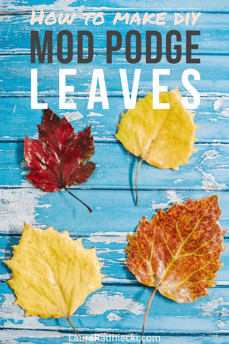 How to Make DIY Mod Podge Leaves to Preserve for Fall Crafts.