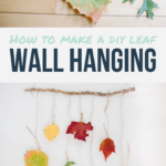 How to Make a DIY Leaf Wall Hanging with Autumn Leaves for Fall Decor