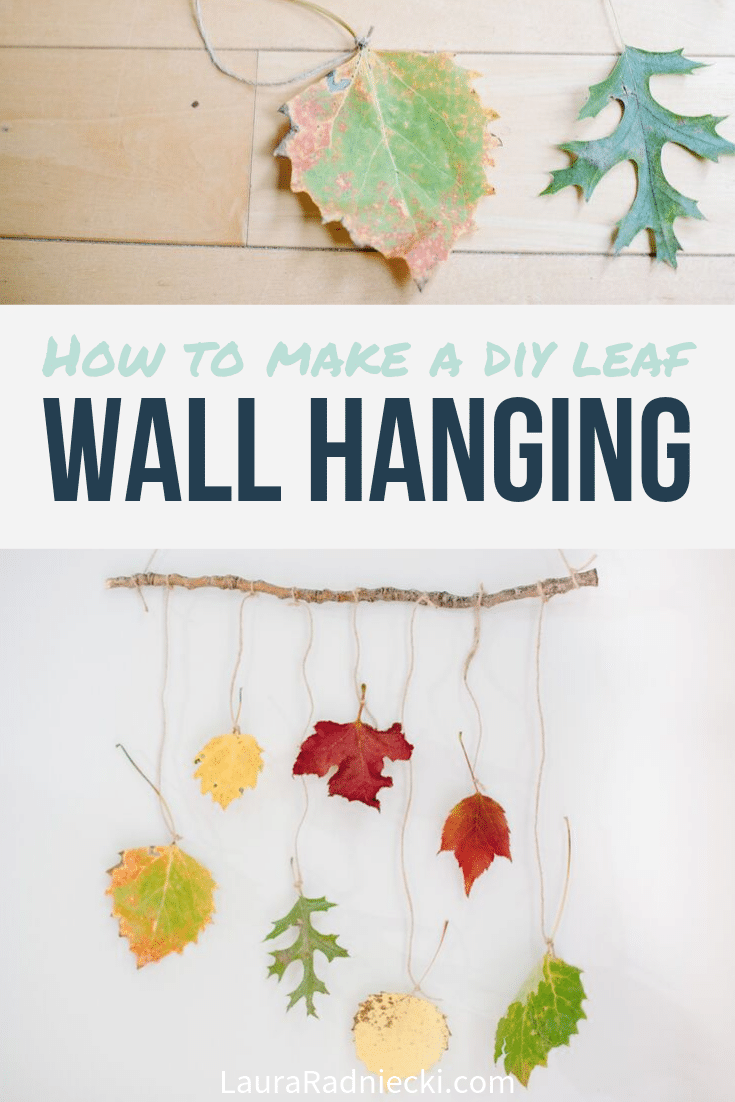 How to Make a DIY Leaf Wall Hanging with Autumn Leaves for Fall Decor