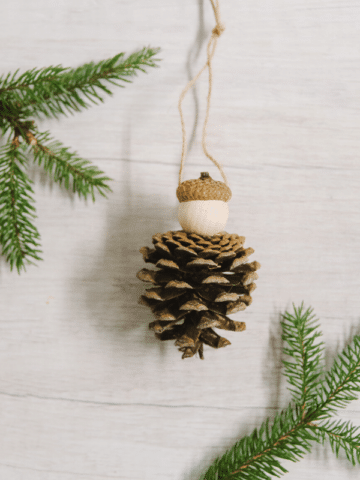 Day 10: How to Make a Pine Cone Ornament | The 30 Days of Ornaments Project