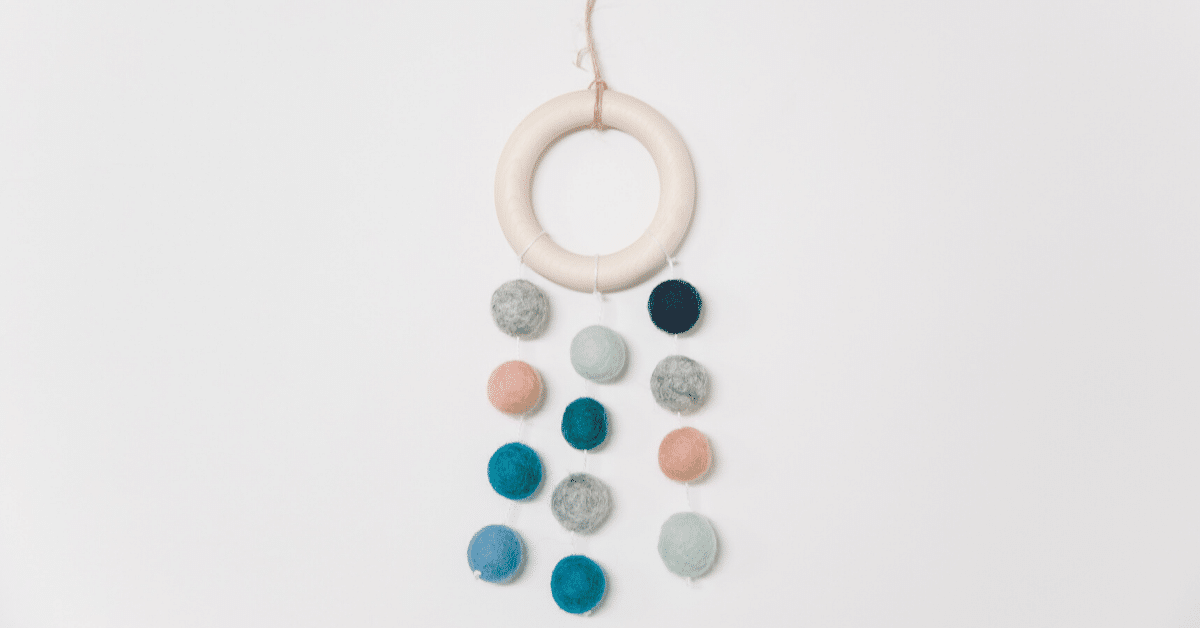 Day 11: How to Make a Felt Ball Dreamcatcher Ornament | The 30 Days of Ornaments Project