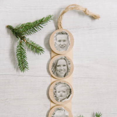 Day 12: How to Make a Mod Podge Family Photo Ornament | The 30 Days of Ornaments Project