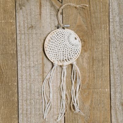 Day 15: How to Make a Doily Dreamcatcher Ornament | The 30 Days of Ornaments Project