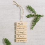 Day 19: How to Make a Family Tree Name Ornament | The 30 Days of Ornaments Project