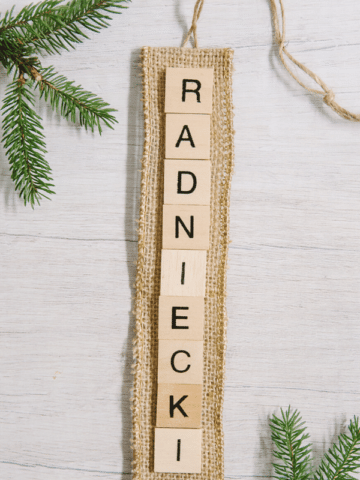 Day 24_ How to Make a Scrabble Tile Name Ornament _ The 30 Days of Ornaments Project