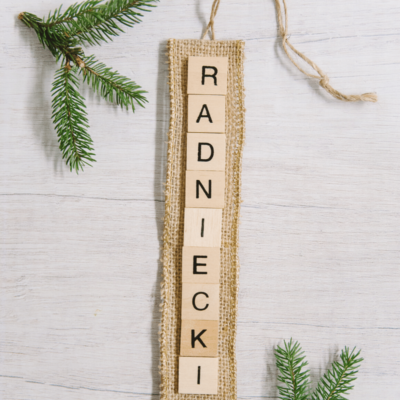 Day 24: How to Make a Scrabble Tile Name Ornament | The 30 Days of Ornaments Project