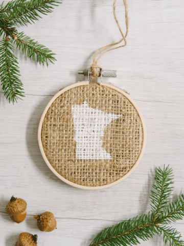 Day 26_ How to Make a MN Stencil Embroidery Hoop Ornament _ The 30 Days of Ornaments Project
