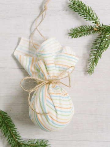 Day 29_ How to Make a Fabric Covered Ball Ornament - 30 Days of Ornaments Project