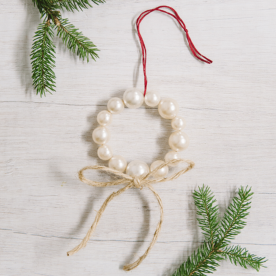 Day 30: How to Make a Pearl Wreath Ornament | The 30 Days of Ornaments Project