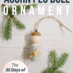 Day 7: How to Make an Acorn Peg Doll Ornament - 30 Days of Ornaments Project