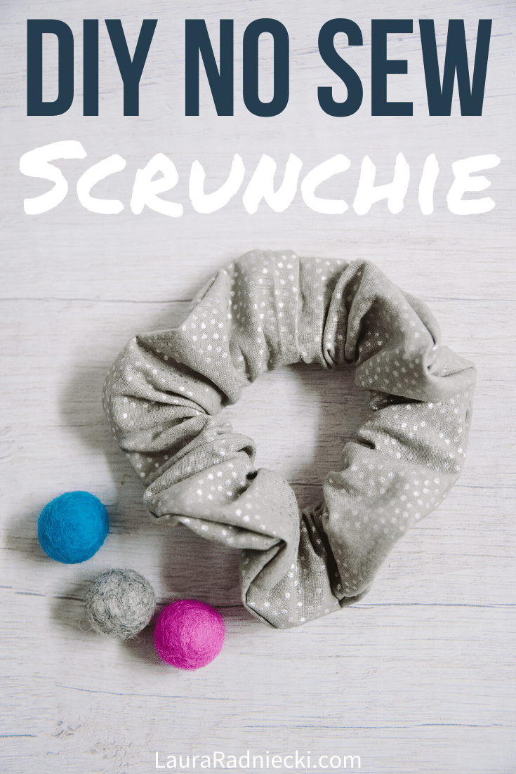 How to Make a DIY No Sew Scrunchie