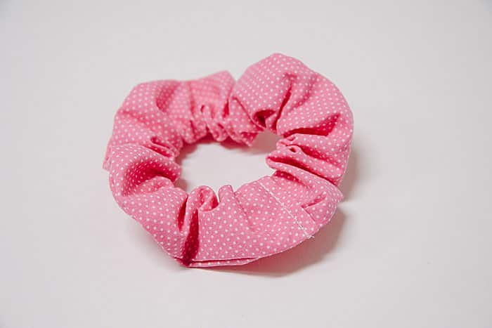 backside of diy scrunchie