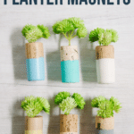 How to Make DIY Wine Cork Planter Magnets