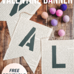 How to Make a DIY Book Page Valentine Banner