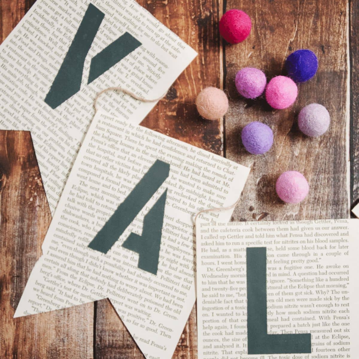 How to make a Valentine's Day banner.
