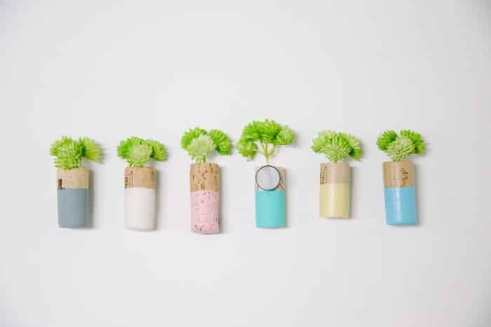 How to make DIY cork planter magnets