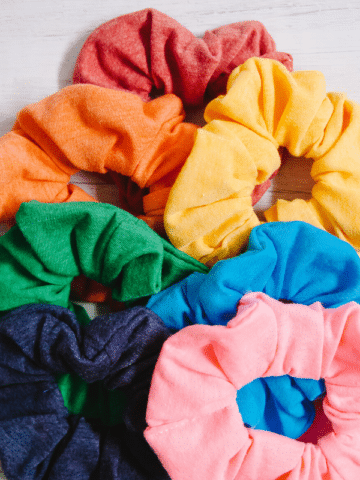 How to Make DIY Scrunchies from a T-shirt