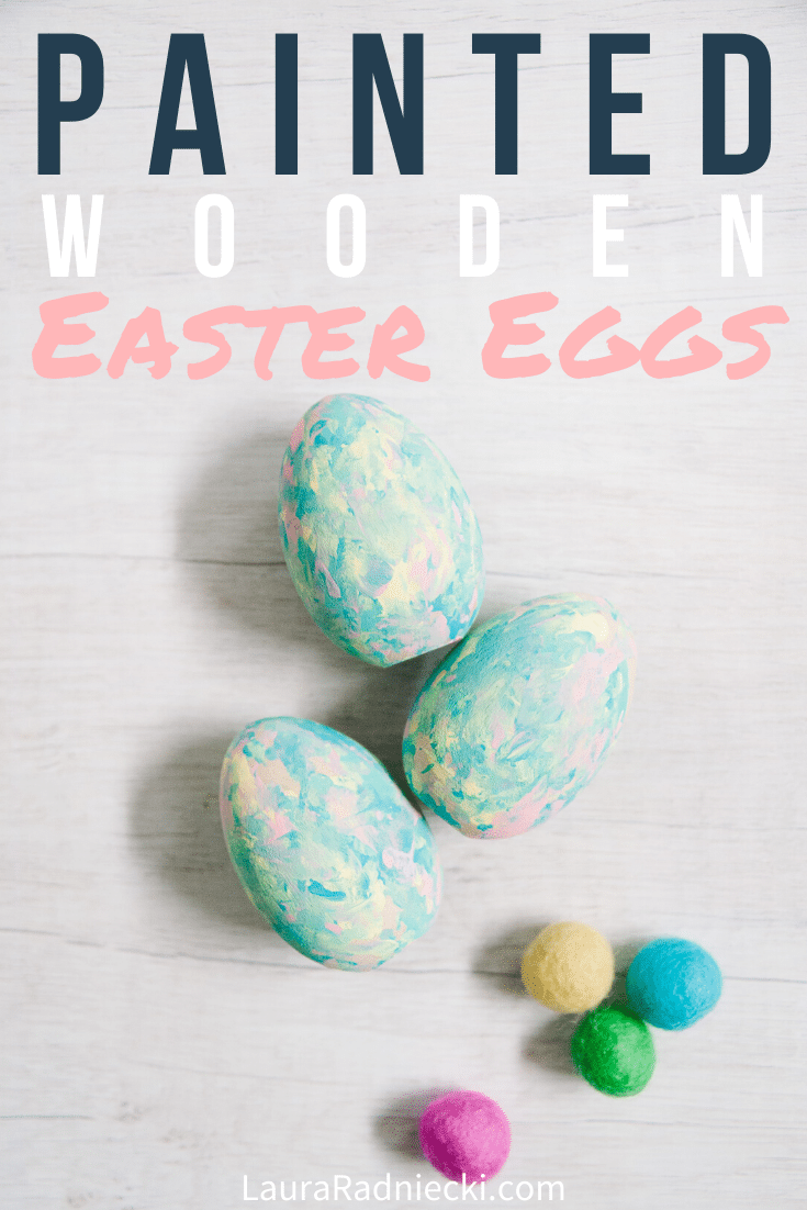 Easy Wooden DIY Painted Easter Eggs _ Easter Crafts for Kids