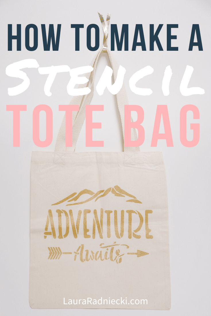 How to Stencil on a Canvas Tote Bag _ A DIY Personalized Tote Tutorial