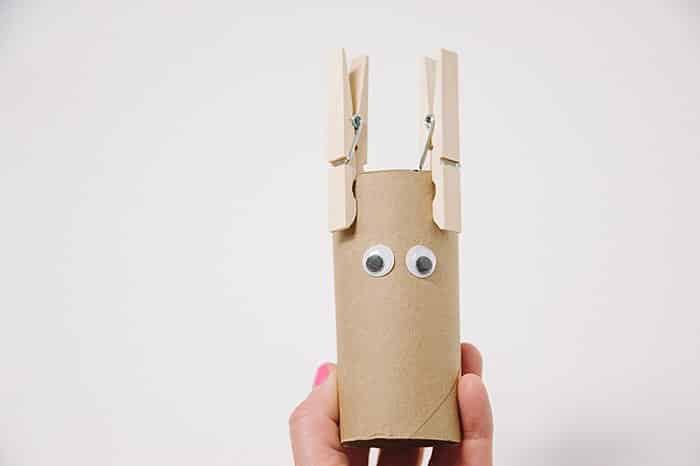 add googly eyes to make DIY Toilet Paper Roll Animals