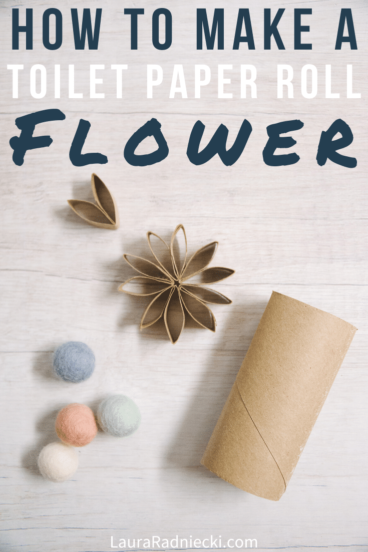 How to Make DIY Paper Flowers Made Out of Toilet Paper Rolls