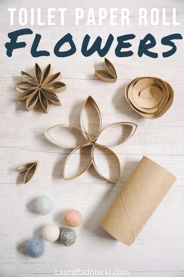 How to Make DIY Paper Flowers Made Out of Toilet Paper Rolls