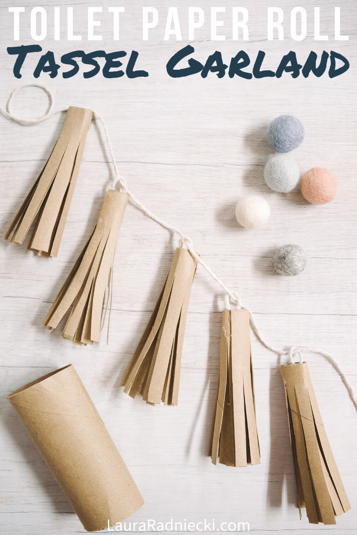How to Make a Toilet Paper Roll Tassel Garland Recycled Paper Crafts