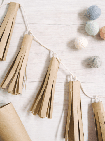 How to Make a Toilet Paper Roll Tassel Garland