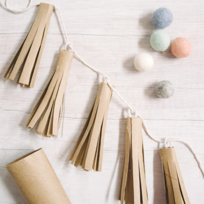 How to Make a Toilet Paper Roll Tassel Garland