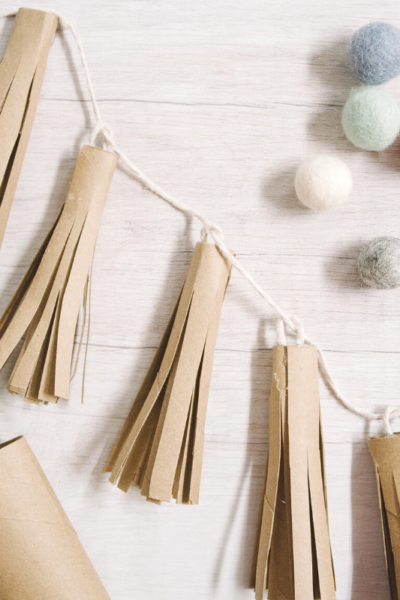 How to Make a Toilet Paper Roll Tassel Garland